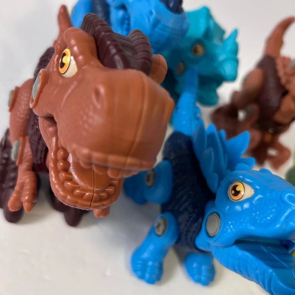 Take Apart Dinosaur Toys for Kids STEM Learning Building Set of 6 T-Rex Multi